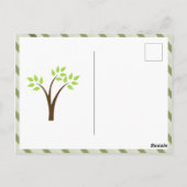 Knip Owl op boom Briefkaart (Achterkant)