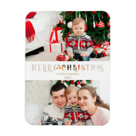 Knip Papier Effect Kerst Mis Foto Script Magneet