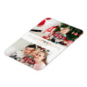 Knip Papier Effect Kerst Mis Foto Script Magneet (Linkerzijde)