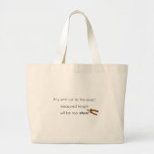 Knip te kort! grote tote bag (Voorkant)