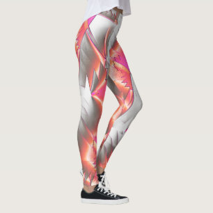 Knip tot roze, extreem ruw gedigitaliseerd leggings