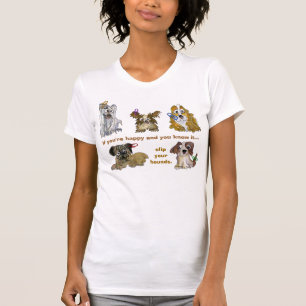Knip uw honden Aangepaste T-shirt kleding