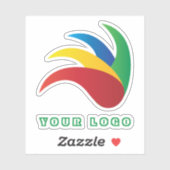 Knip uw logo, Business Water Flacon uit Sticker (Vel)