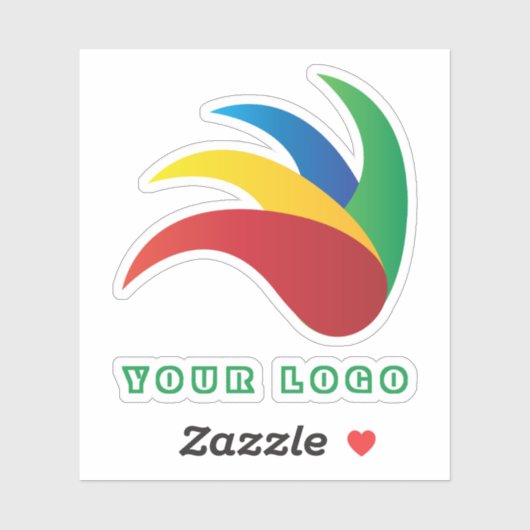 Knip uw logo, Business Water Flacon uit Sticker (Vel)