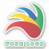 Knip uw logo, Business Water Flacon uit Sticker (Voorkant)