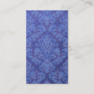 Knip Velvet, DUBBELE DAMASK in ROYAL BLUE Visitekaartje
