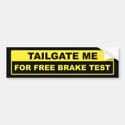 Knip voor vrije remmen bumpersticker (Voorkant)