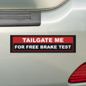 Knip voor vrije remmen bumpersticker (Op auto)