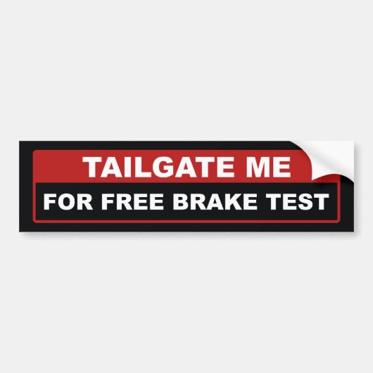 Knip voor vrije remmen bumpersticker (Voorkant)