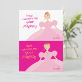 Knipbare Pretty Princess Valentijnsdag kaart paar (Staand voorkant)