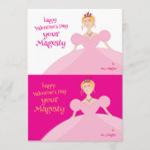 Knipbare Pretty Princess Valentijnsdag kaart paar (Voorkant)