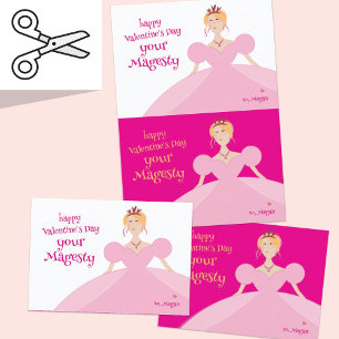 Knipbare Pretty Princess Valentijnsdag kaart paar