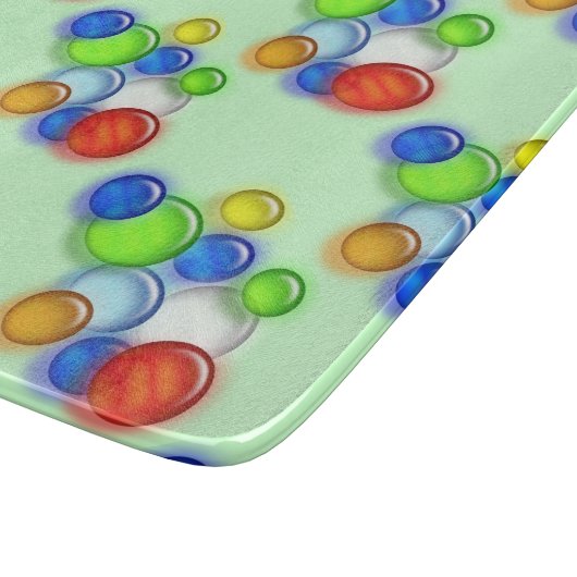 Knipbord - gekleurde bubbels snijplank (Hoek)