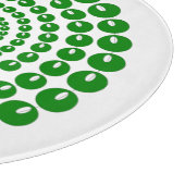 Knipbord - Groene kralen in cirkels Snijplank (Hoek)