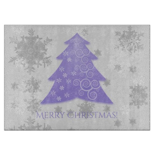 Knipbord voor feestelijke kerstbomen snijplank (Voorkant)