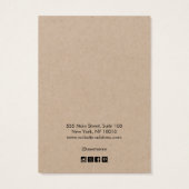 Knipdisplay van de Kraft Border Hair Clip toevoege Visitekaartje (Achterkant)