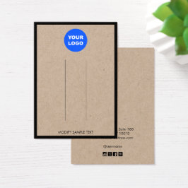 Knipdisplay van de Kraft Border Hair Clip toevoege Visitekaartje