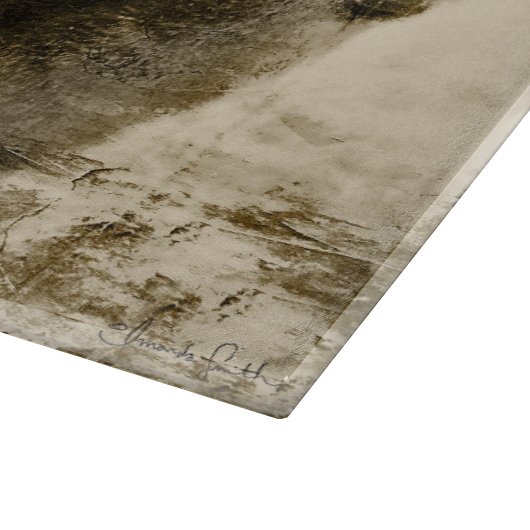 Knipkamer Western glas Snijplank (Hoek)