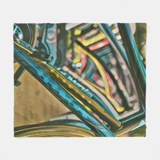 Knipkunst Fleece Deken (Voorkant (Horizontaal))