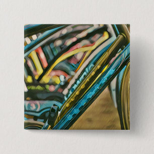 Knipkunst Vierkante Button 5,1 Cm