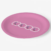 knipogen papieren bordje (Gekanteld)