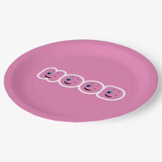 knipogen papieren bordje (Gekanteld)