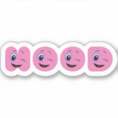 knipogen sticker (Voorkant)