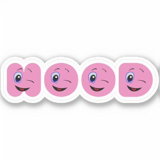 knipogen sticker (Voorkant)