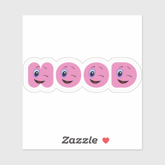 knipogen sticker (Vel)