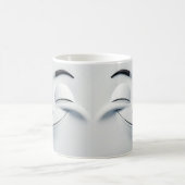 Knipogend cartoon gezicht 3D Magische Mok (Center)