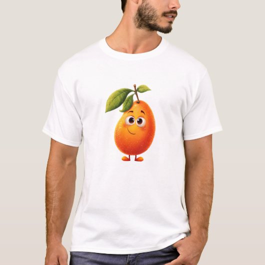 Knipogend Mango Mascotte T-shirt (Voorkant)