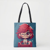 Knipogend oog chique tote bag (Voorkant)