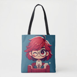 Knipogend oog chique tote bag