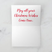 knipogend rendier feestdagen kaart (Binnen)