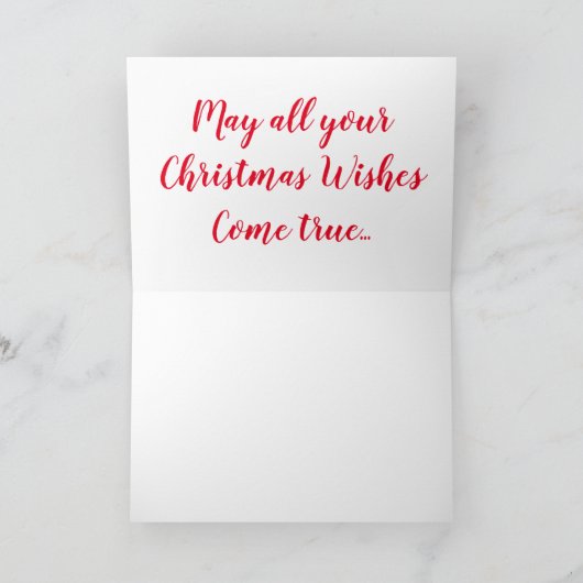 knipogend rendier feestdagen kaart (Binnen)