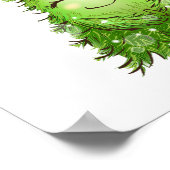 Knipogende Kerstboom Poster (Hoek)