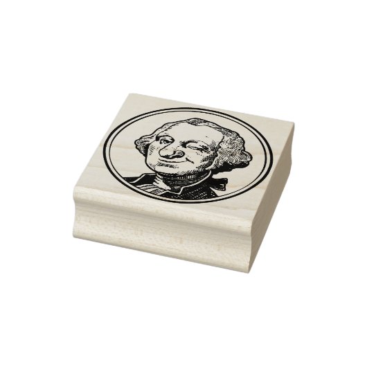 Knipogende Man Rubberstempel (Stempel)