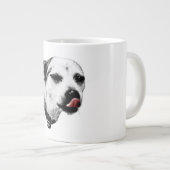 Knipogende Terrier Hond Mok – Rode Tong Pop (Voorkant rechts)
