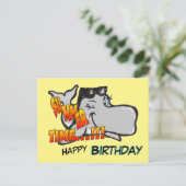 Knipogende Walvis Verjaardagsansichtkaart Briefkaart (Staand voorkant)