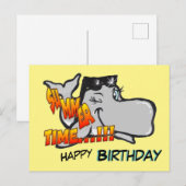 Knipogende Walvis Verjaardagskaart Briefkaart (Voorkant / Achterkant)