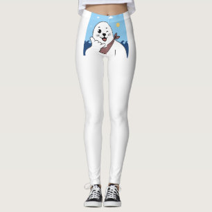 Knipogende zeehond met bandana die Shaka-gebaar ma Leggings