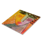 Knipoog Abstract Portret van een vrouw Tegeltje (Zijkant)