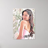 Knipoog van Freen Sarocha uit aflevering 12 van Ga Canvas Afdruk (Voorkant)