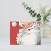 Knipoog van Santa Feestdagenkaart (Staand voorkant)