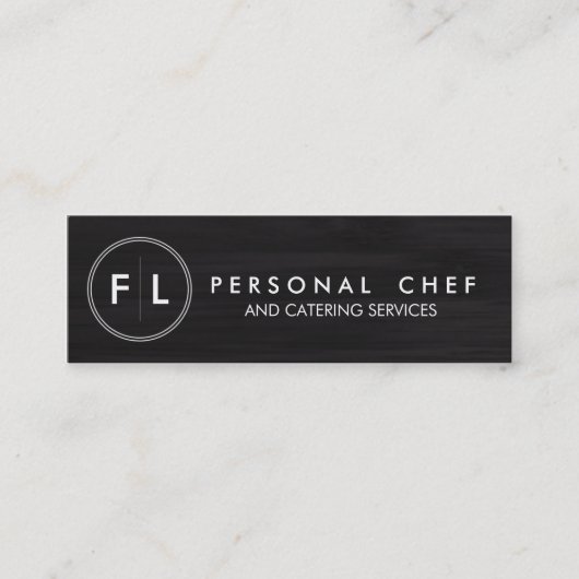 Knippen aan boord Persoonlijke Chef/Catering-Visit Mini Visitekaartje (Voorkant)