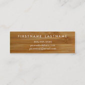 Knippen aan boord Persoonlijke Chef/Catering-Visit Mini Visitekaartje (Achterkant)