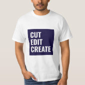 Knippen, bewerken, creëer video-editor T-Shirt (Voorkant)