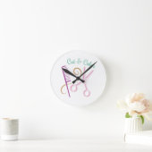 Knippen en kleuren ronde klok (Huis)