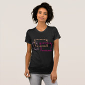 Knippen en plakken 2 Donkere T-shirt voor vrouwen (Voorkant volledig)