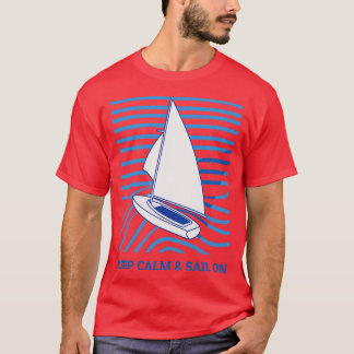 Knippen houden kalm en houden op t-shirt